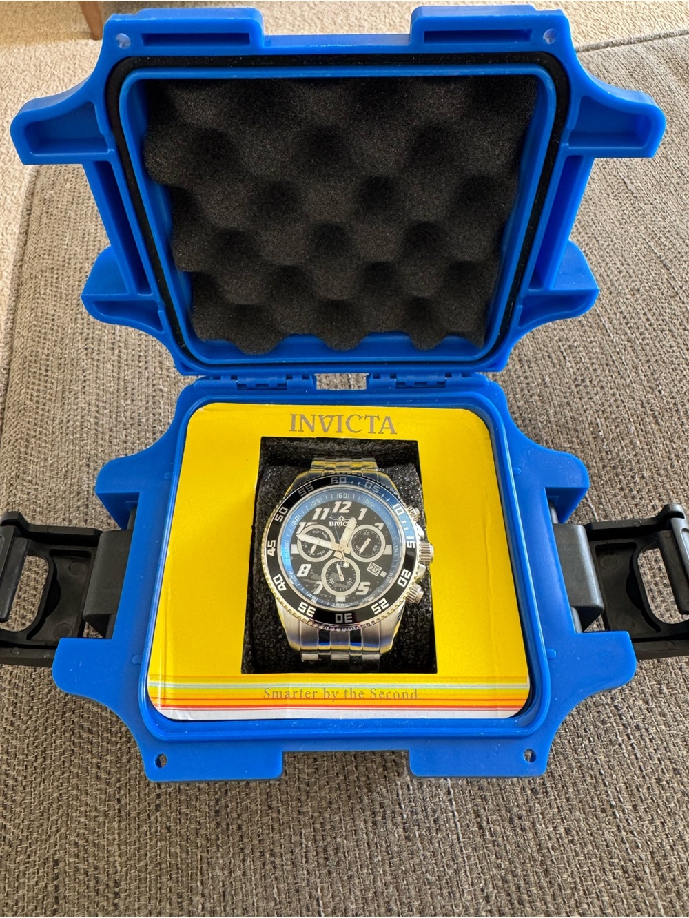 Invicta Men's Pro Diver Stainless Steel Chronograph Watch - Blue & Silver NWT